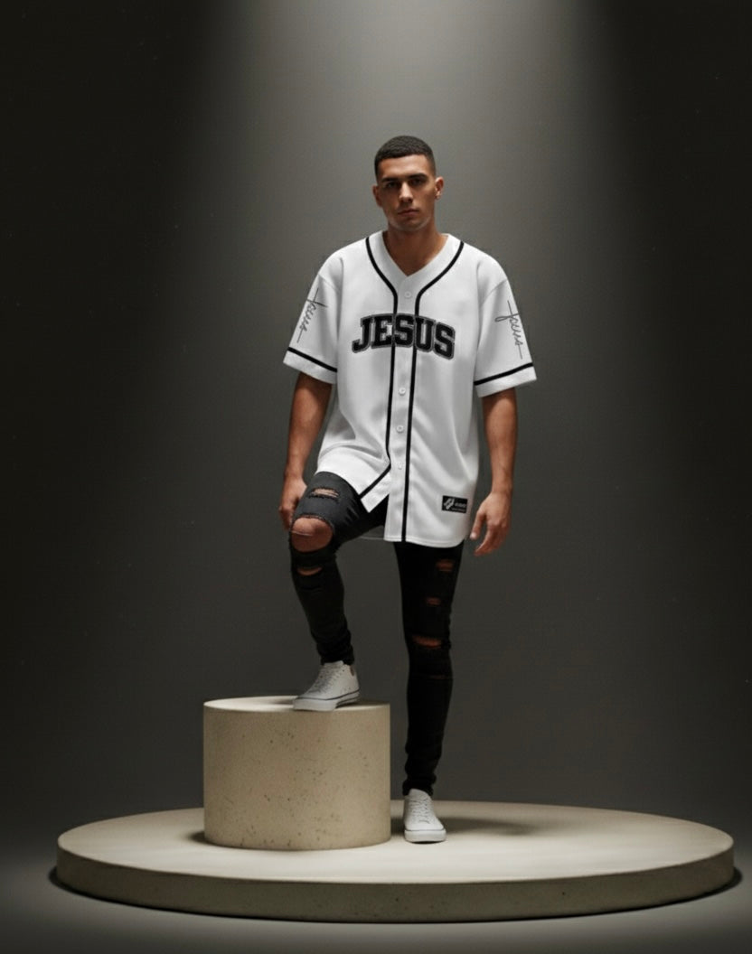 Jesus Saved My Life Baseball Jersey