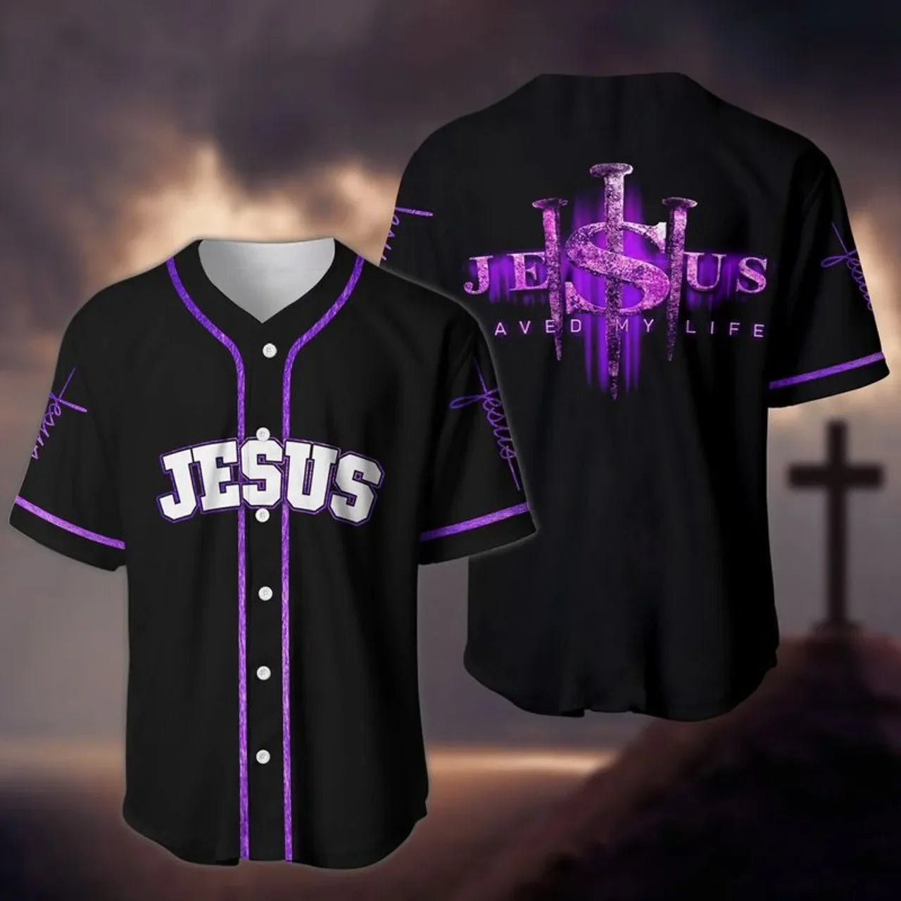 Jesus Saved My Life Baseball Jersey